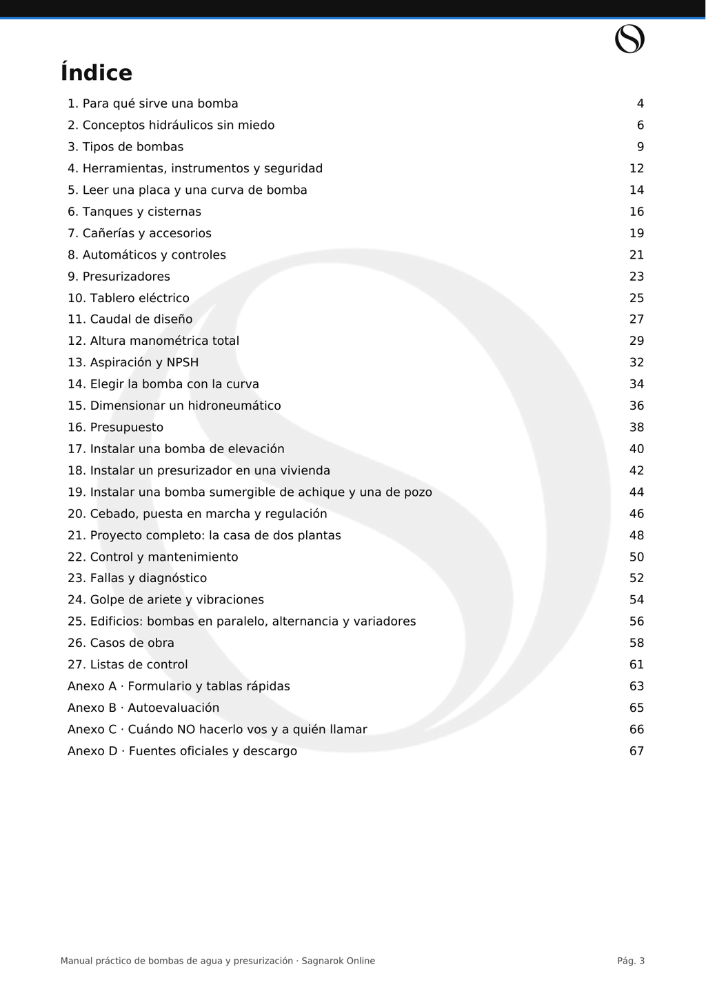 Manual Práctico de Bombas de Agua y Presurización + Cuaderno de Actividades
