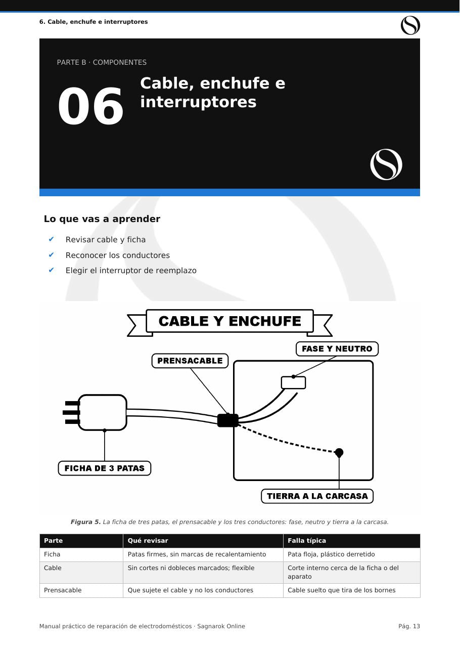 Manual Práctico de Reparación de Electrodomésticos + Cuaderno de Actividades